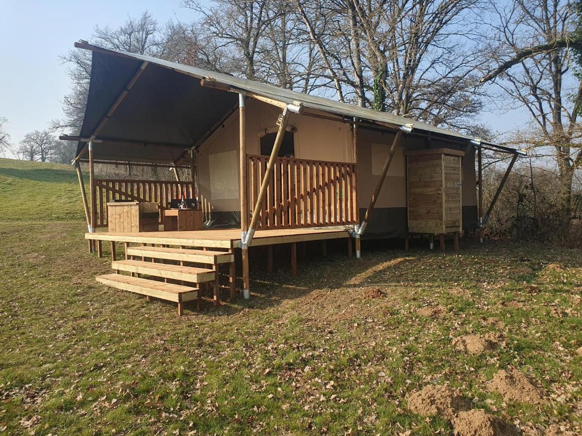 Luxury Safari Tents At Moulin Du Pommier Glamping & Camping Saulgond Exteriör bild