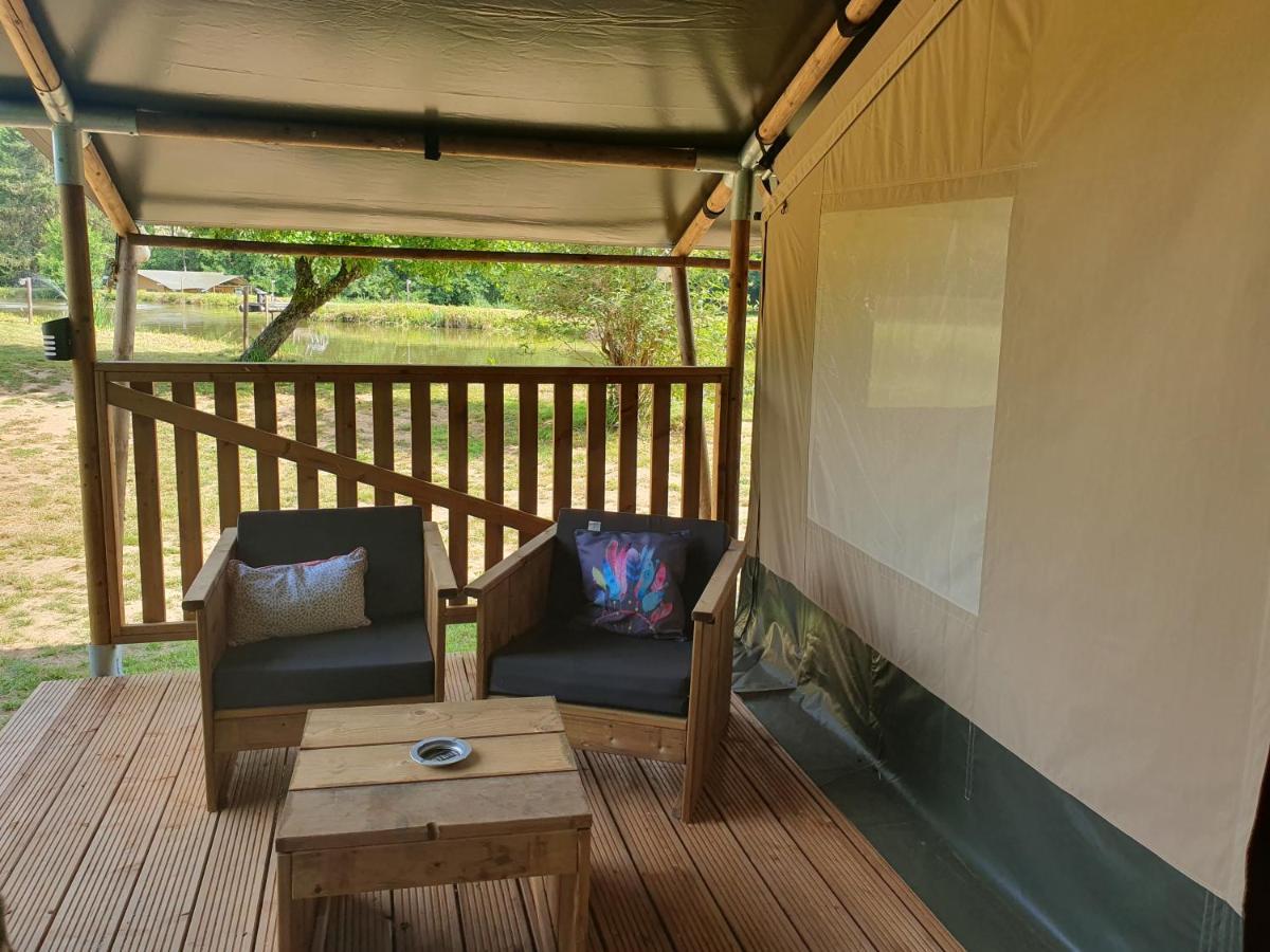 Luxury Safari Tents At Moulin Du Pommier Glamping & Camping Saulgond Exteriör bild