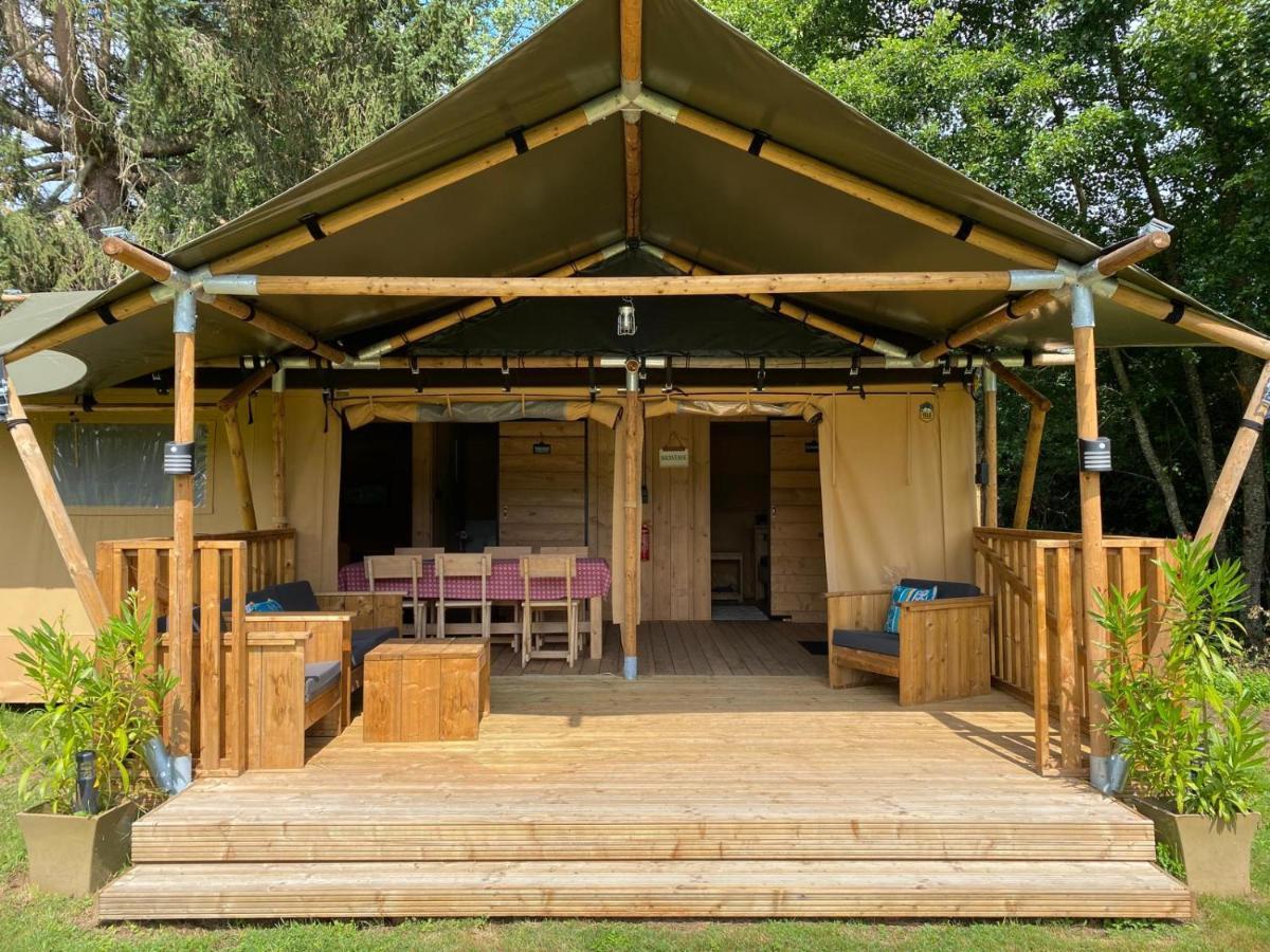 Luxury Safari Tents At Moulin Du Pommier Glamping & Camping Saulgond Exteriör bild