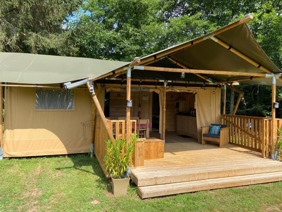 Luxury Safari Tents At Moulin Du Pommier Glamping & Camping Saulgond Exteriör bild